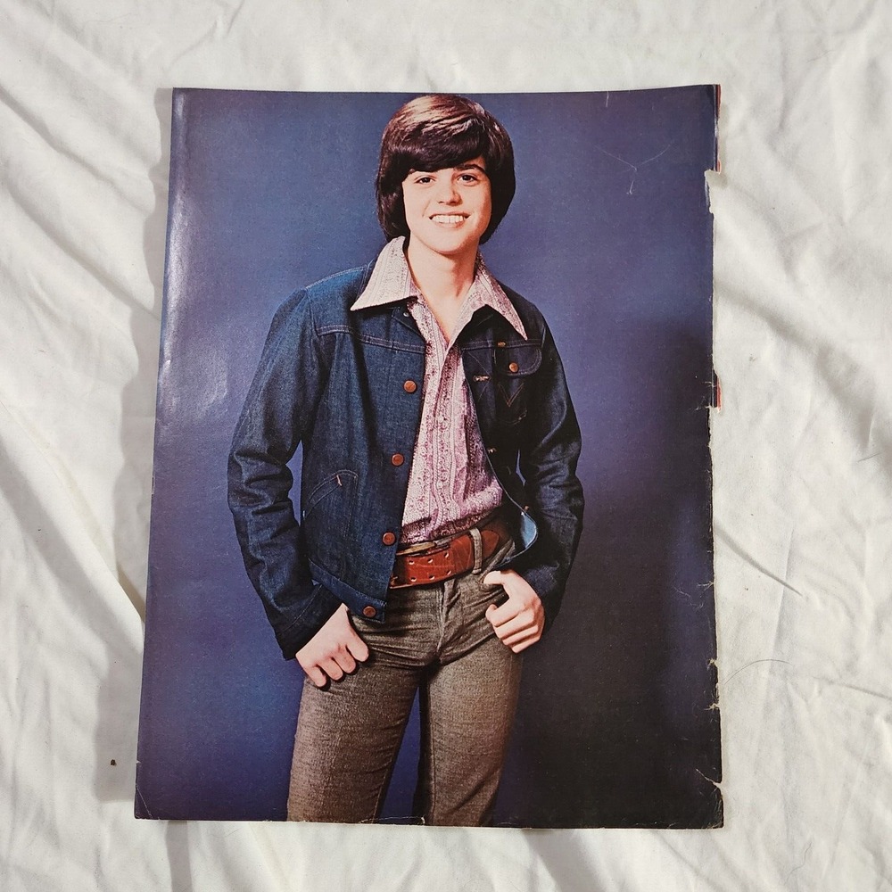 Donny Osmond Pinup Vintage 1970s Magazine Clipping 8x10 Jean Jacket Photo
